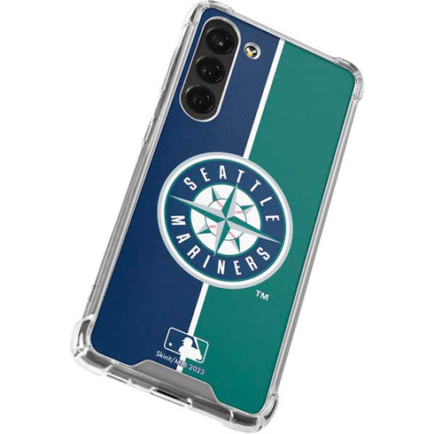 MLB Seattle Mariners Split Galaxy S24 FE Clear Case